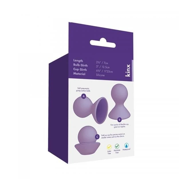 Dual Masseuse Silicone Nip Suckers Kinx - Suction That Stays Put
