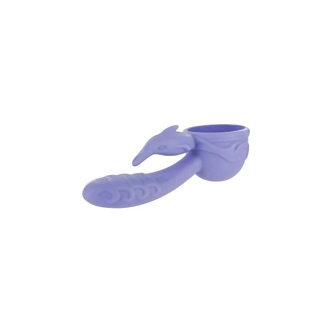 Dual Pleasure Silicone Dolphin Wand Attachment - Experience Intense, Targeted Stimulation