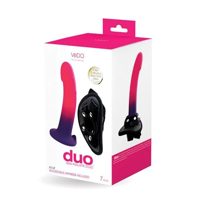 Duo Silicone Dildo with Harness - What Is the Duo Silicone Dildo with Harness?