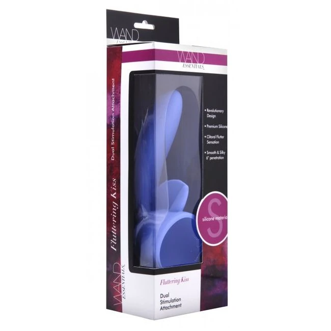 Wand Essentials Fluttering Kiss Dual Stim Wand Attachment - Physical Features & Design