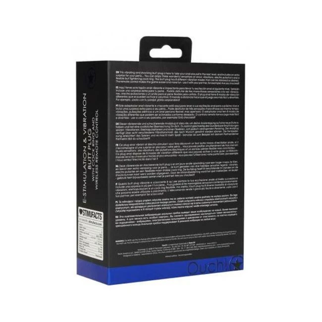E-stim & Vibrating Butt Plug and Cock Ring and Wireless Remote  Black - Material & Safety
