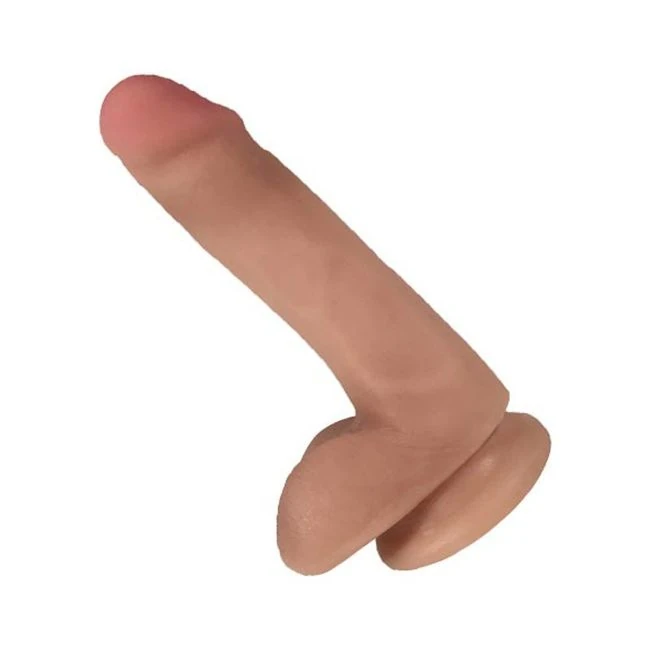 Easy Rider Bioskin Dual Density Dong With Balls - Shape & Texture