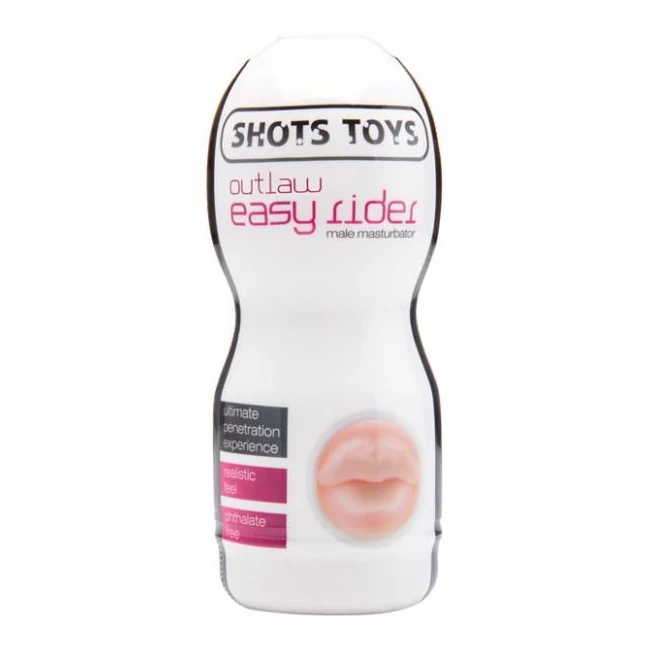 Easy Rider Outlaw Male Mouth Masturbator Beige - Grip & Control