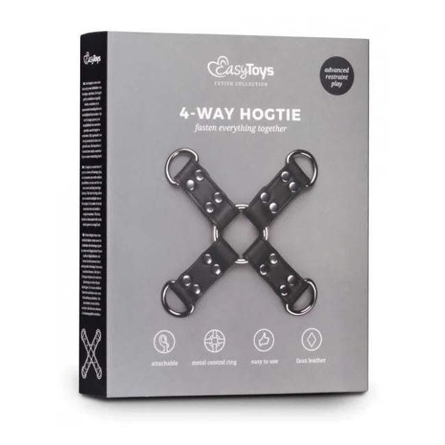 Easy Toys 4 Way Hogtie Black - Hardware & Fasteners