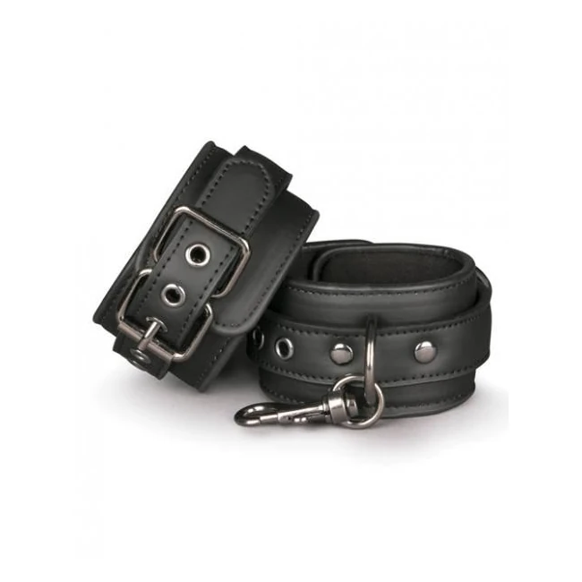 Easy Toys Fetish Wrist Cuffs Black - Hardware & Fasteners