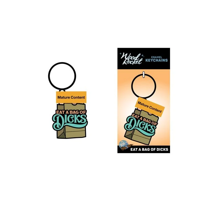 Eat a Bag of Dicks Keychain - Material Feel
