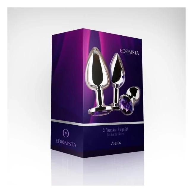 Edonista Anika 3pc Anal Plug Kit - Shape & Comfort