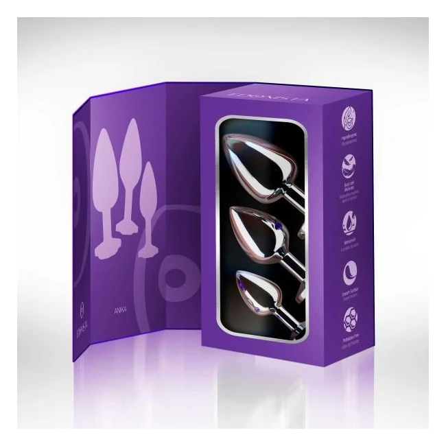 Edonista Anika 3pc Anal Plug Kit - Material & Safety