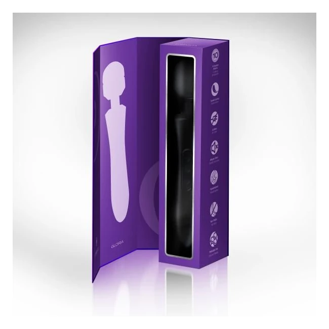 Edonista Gloria Large Wand Vibrator Black - Vibration Modes and Patterns
