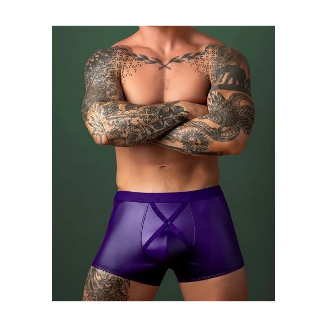 Eggplant Crossover Sht - Glossy Cire That Stretches With You