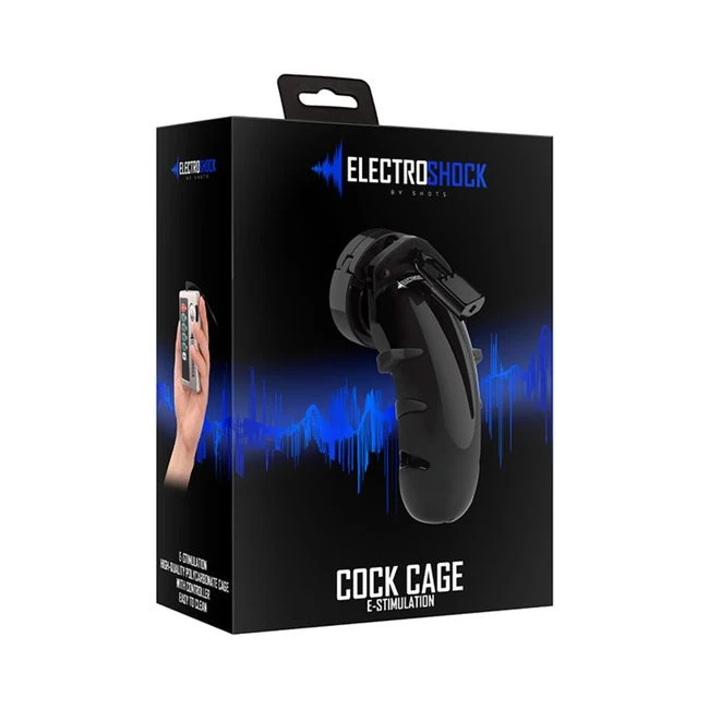 Electro Shock E-stim Cock Cage - Black - Hardware & Fasteners