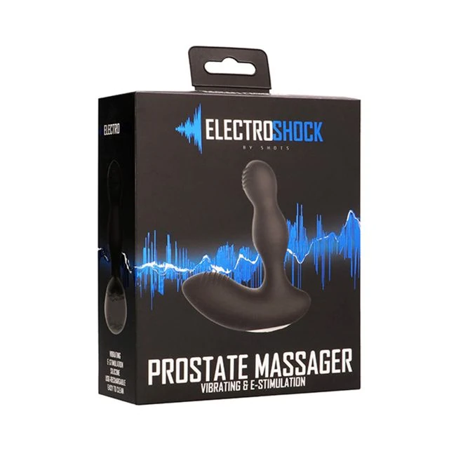Electroshock E-stim Vibrating Prostate Massager - Black - Vibration Modes