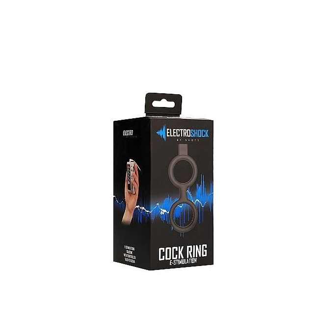 Electroshock E-stimulation Cock and Ball Ring Black - Hardware & Fasteners