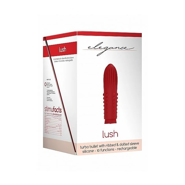 Elegance Lush Turbo Rechargeable Bullet Vibrator Red - How It Feels