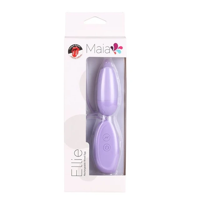 Ellie Super Charged Tongue Action Wire Egg Light Purple - Vibration Modes and Features