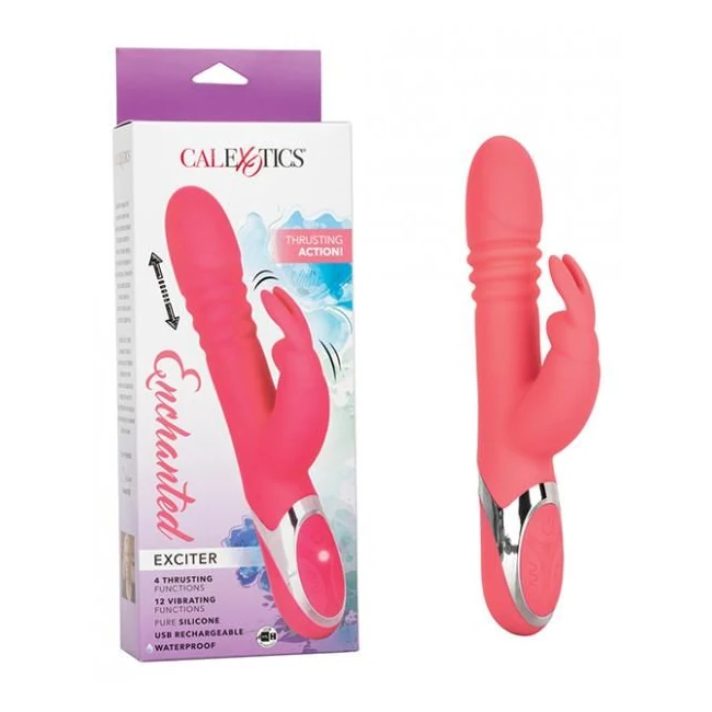 Enchanted Exciter Pink Rabbit Style Vibrator - Experience the Magic of the Enchanted Exciter Pink Rabbit Style Vibrator