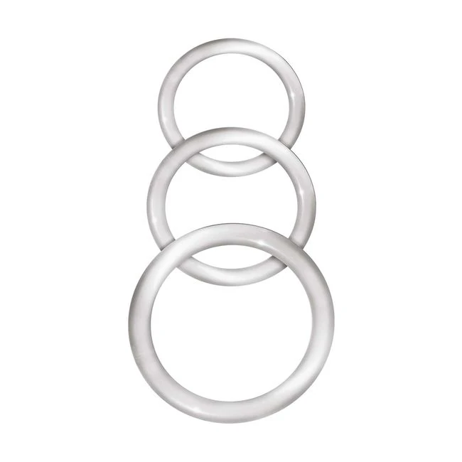 Enhancer Silicone Cockrings Clear - by Nasstoys