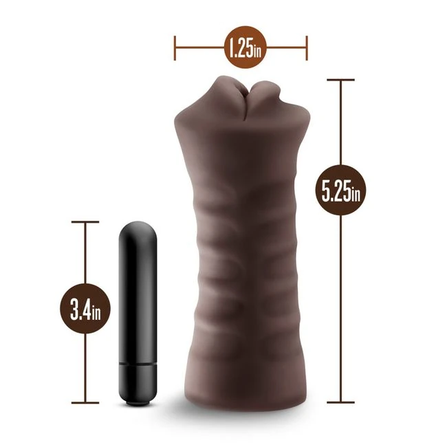 Enlust Krystal Vibrating Stroker Brown - Power & Performance