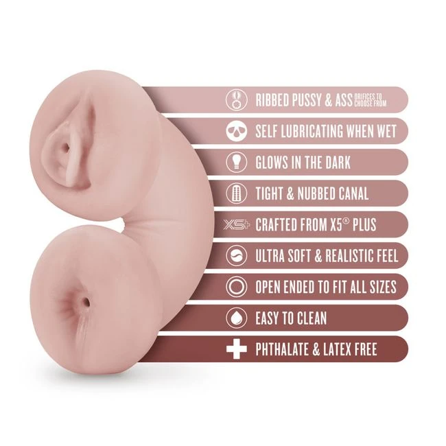 Enlust Tasha Soft & Wet Glow in the Dark Stroker Beige - How the Tasha Stroker Feels in Hand