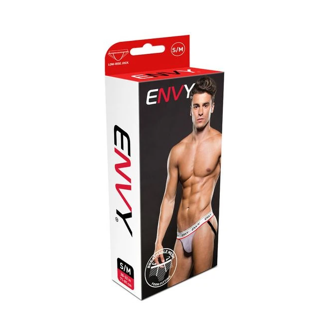 Envy Logo Elastic Lowrise Mesh Jock - Sizes and Waistband Details