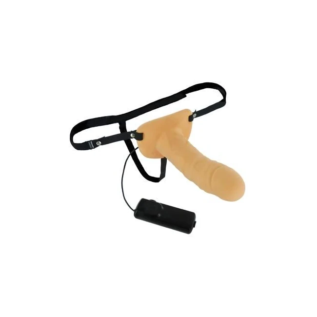Erection Assist Hollow Strap on Vibe Beige - How It Feels