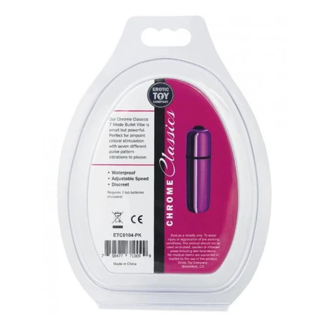 Etc Chrome Classics 7 Mode Bullet Vibrator - Vibration Modes