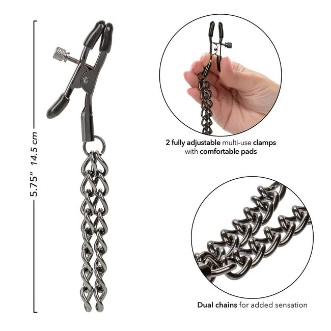 Euphoria Chain Nipple Clamps - Design & Materials