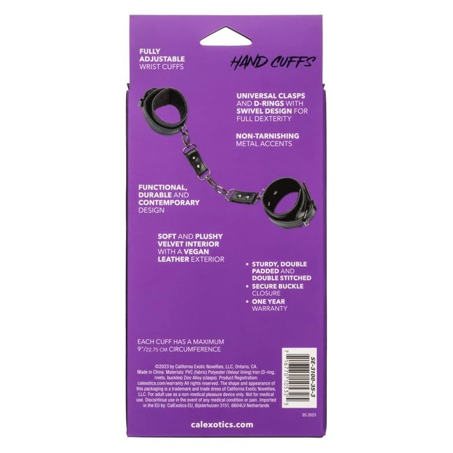 Euphoria Hand Cuffs - Hardware & Fasteners