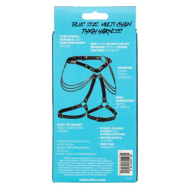 Euphoria Plus Size Multi Chain Thigh Harness - Hardware & Fasteners