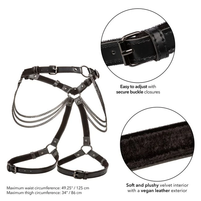 Euphoria Plus Size Multi Chain Thigh Harness - Specifications