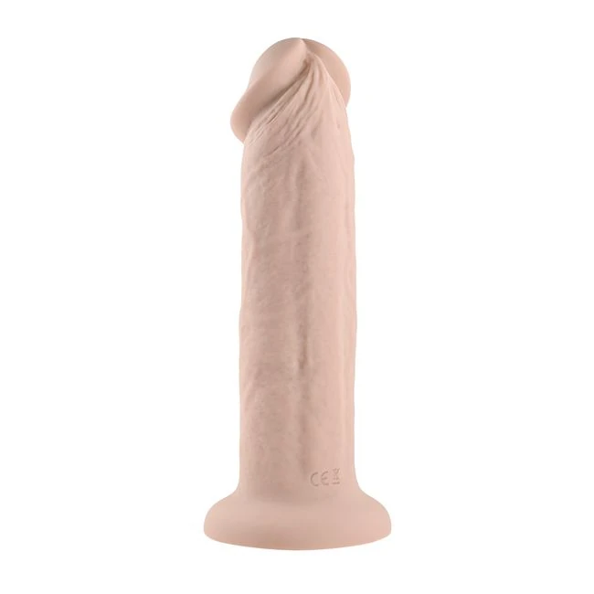 Evolved 7in Girthy Vibrating Dong Light - Additional Features