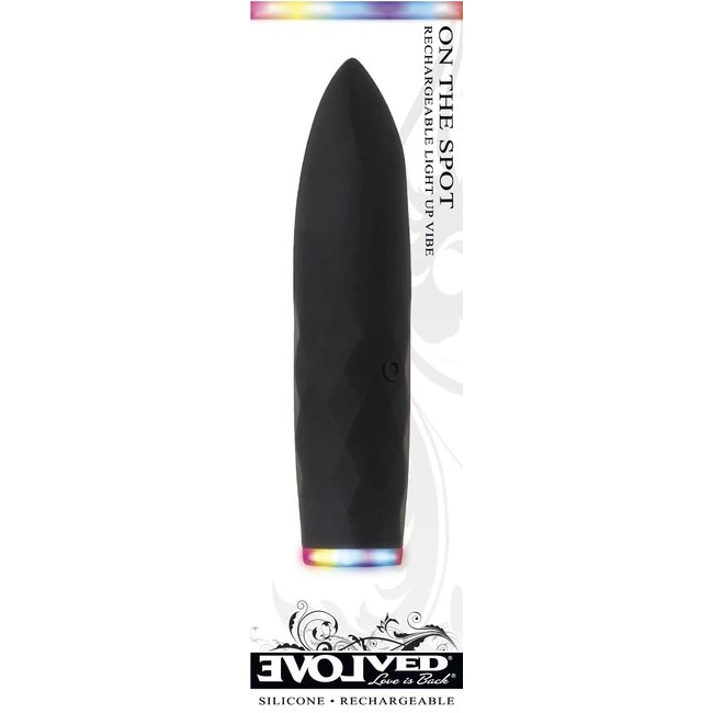 Evolved on the Spot Light Up Bullet Rechargeable - Vibration Modes