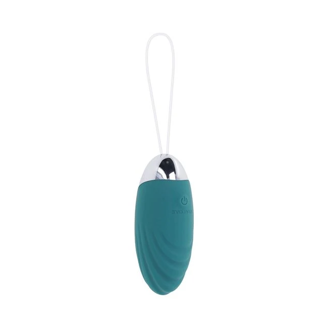 Evolved Oval Office Rechargeable Vibrating Egg Vibe with Remote Silicone Teal - How It Feels