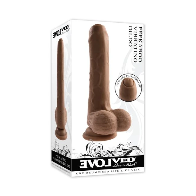 Evolved Peek a Boo Vibrating Dildo Dark - How It Feels