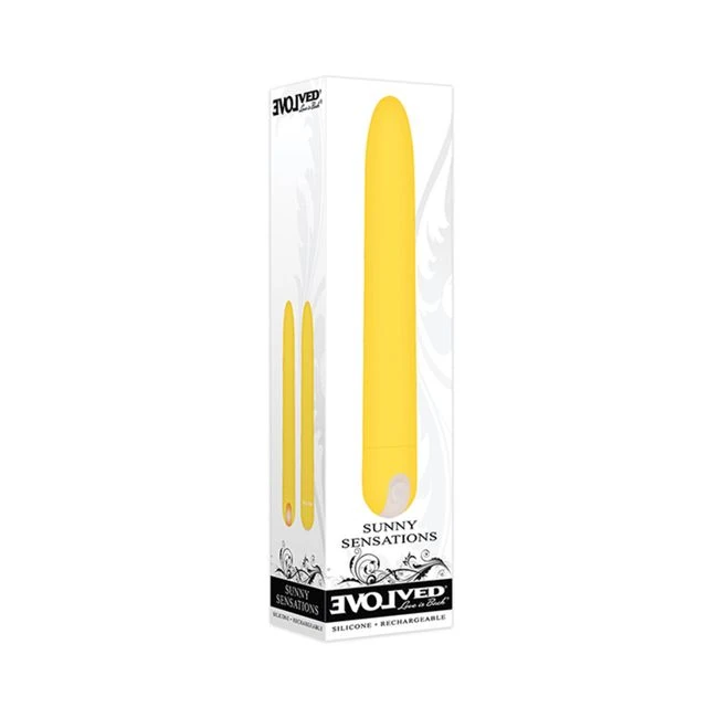 Evolved Sunny Sensations Rechargeable Silicone - Yellow - Key Details