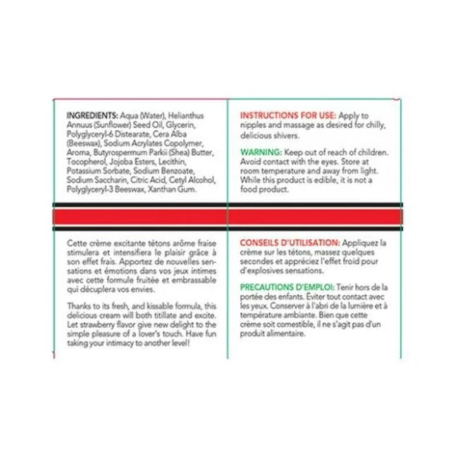 Exsens of Paris Nipple Cream Oh My Strawberry .27oz - Formula & Feel