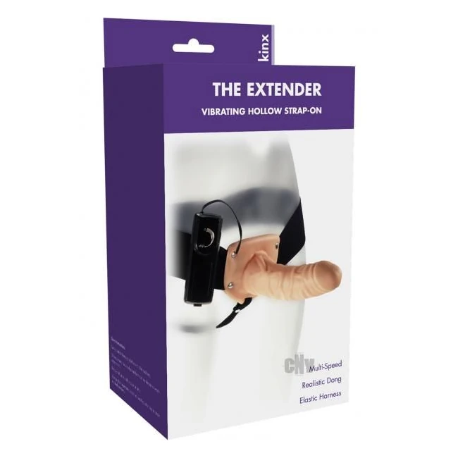 Extender Hollow Vibrating Strap on Kinx - Shape & Texture