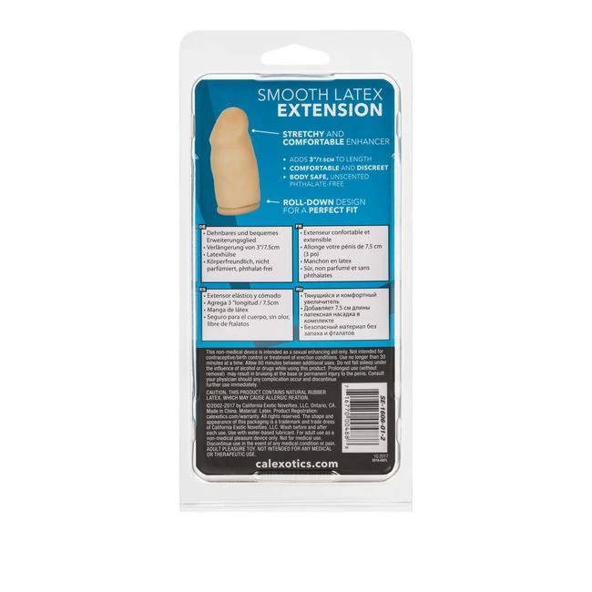 Extension Flesh 3in Ivory - Internal Texture for Maximum Stimulation