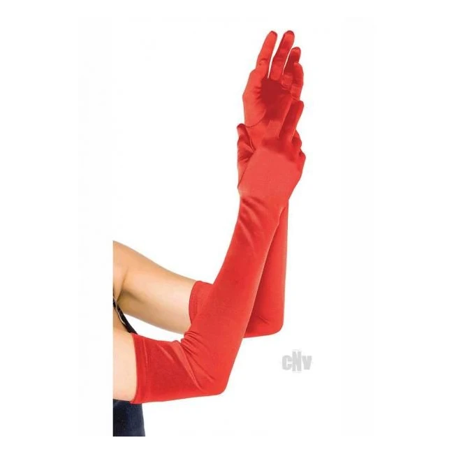 Extra Long Satin Gloves - Fabric & Feel