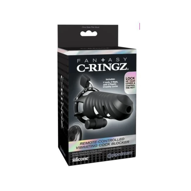 Fantasy C Ringz Vibrating Cock Blocker Blk - Fabric & Feel