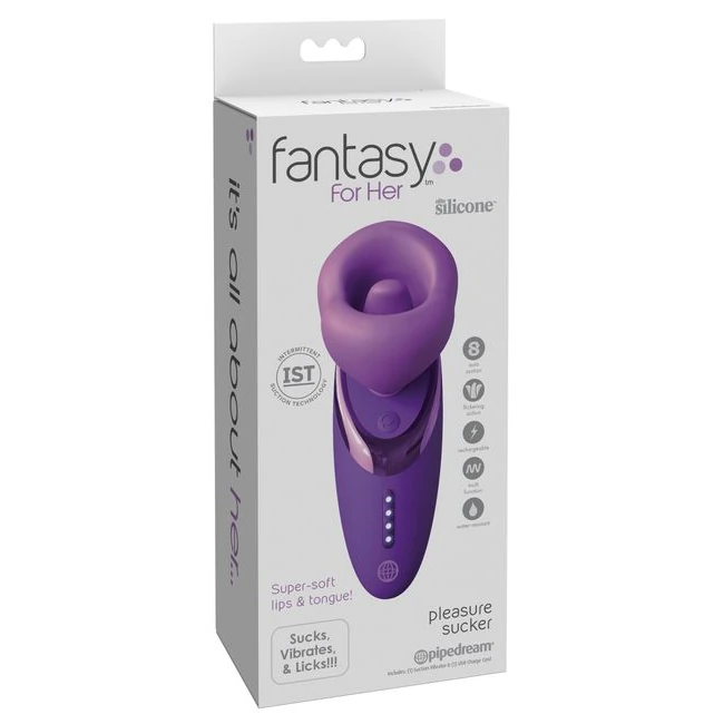 Fantasy for Her Pleasure Sucker - Purple - How It Feels