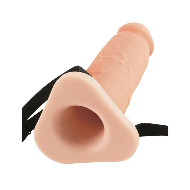 Fantasy X-tensions 8in Silicone Hollow Extension Flesh - Material Feel & Safety