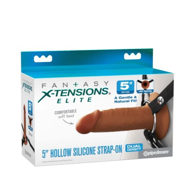 FANTASY X-TENSIONS ELITE 5IN HOLLOW STRAP-ON - Material Feel & Quality