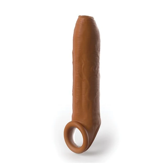 Fantasy X-tensions Elite Uncut 7in Sleeve W/ Strap Tan - Experience Enhanced Performance with the Fantasy X-tensions Elite Uncut 7in Sleeve
