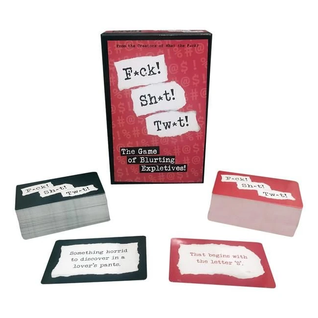 F*ck! Sh*t! Tw*t! Card Game - Overview
