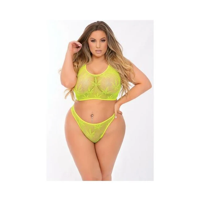 Festival Flirt Bra Set Green 1x/2x - Fabric & Feel
