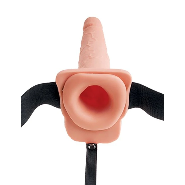Fetish Fantasy Hollow Squirting Strap-on W/ Balls - Features & Benefits