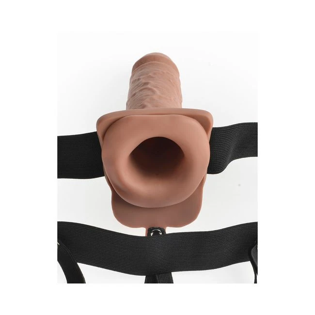 Fetish Fantasy Hollow Rechargeable Strap-on With Remote - Experience Enhanced Confidence with the Fetish Fantasy Hollow Rechargeable Strap-on