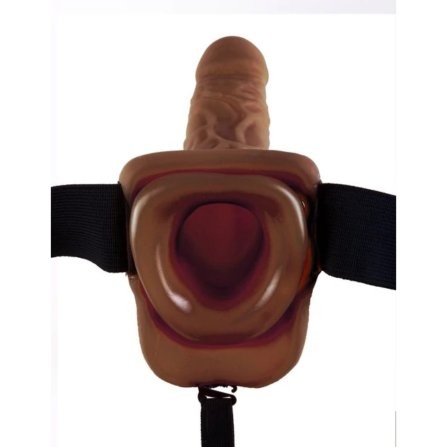 Fetish Fantasy 9 Hollow Strap on W/balls - Additional Features
