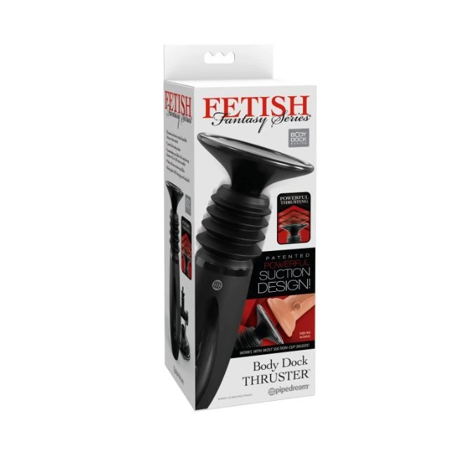 Fetish Fantasy Body Dock Handheld Thruster Black - Innovative Compatibility & Easy Attachment